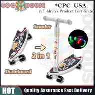 2 In 1 Foldable Skateboard for Kids Scooter Foldable scooter for kids gril boy Folding scooter