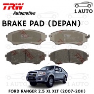 TRW FRONT BRAKE PAD for FORD RANGER XL XLT 2.5 (2007-2011)