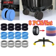 8Pcs 360 Luggage Trolley Wheel Silicone Chair/Cover Rubber Universal Luggage Wheel Protector Silicon