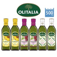 【Olitalia奧利塔】特級冷壓橄欖油＋葡萄籽油＋葵花油500ml各兩瓶(共6瓶)