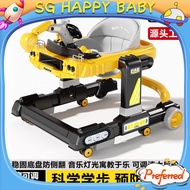 2025New Baby Walker Protection o Type Leg Baby6to181-month-old multifunctional foldable children's w