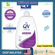 QV Dermcare Face And Body Wash With Ceramides 350ml [EXP: 07/2026] - use for eczema daily wash