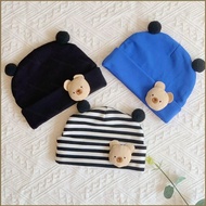 HQ 0 to 8 Months Newborn Fetal Cap 3D Teddy Bear Warm Winter Hats Cute Baby Accessories