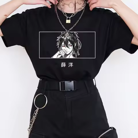 Mo Dao Zu Shi Xue Yang Women Anime Kawaii T-shirt Girl Y2k Streetwear Goth Female Tops Tee Unisex Sh