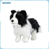 [mojotorw7] Border Collie Stuffed Dog Authentic-Looking Border Collie Stuffed Toy Surface