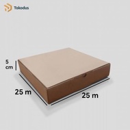 DIE CUT BOX 25X25X5 CM/ PIZZA BOX DIE CUT BOX 25X25X5/BOX 25X25X5 BROWN BOX