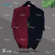 Hem Alrayyan Kemeja Hawai Rayon Kombinasi Hitam Maroon Pria Wanita Baju Pantai Bali Lengan Pendek Tw