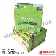 AKI KERING ATZ7S-BS GTZ-7S 12V 7AH 10HR AKI MOTOR KERING ALKALINE SERIES BEBAS PERAWATAN TIDAK PERLU