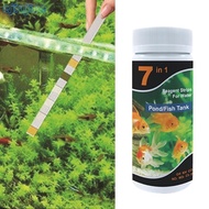 cc 50 100PCS 7 in 1 Aquarium Test Strips Fish Tank Test Set Aquarium Water Test