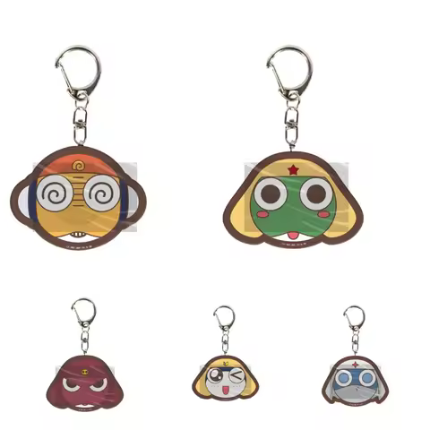 6CM hot Anime Keroro Gunsou Frog Acrylic Keychain Model Cosplay Characters Ornament Accessories Good
