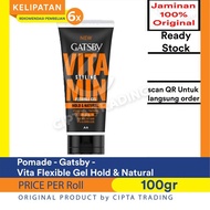 Hair Gel - Gatsby - Vita Flexible Gel Hold & natural