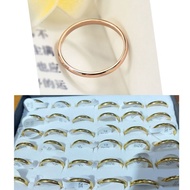 TM25 4s grosir solo || grosir 1 box cincin titanium warna emas anti