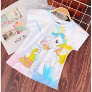 tshirt unicorn budak perempuan/girl tshirt unicorn/cute girl tshirt