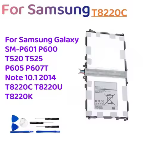 T8220C T8220E T8220U T8220K Tablet Battery For Galaxy Note 10.1 2014 Edition Tab Pro P600 P601 P605 