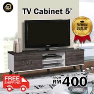 【FREE SHIPPING】5FT Wooden TV Cabinet / Kabinet Kayu Almari TV Kayu / 电视橱柜
