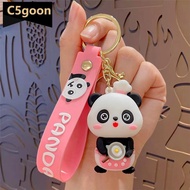 C5GOON Cute Pandas Car Key Chain Pendant Cartoon Pendant Keychain Delicate Simple Key Chain for Girl