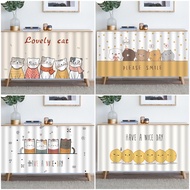 Cartoon Cat Cabinet Curtain Skirting Dapur Curtains Langsir Kain Tutup Kabinet Dapur