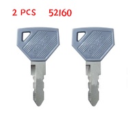 2 Pcs Applicable to John Deere Key Yanmar 52160 ignition switch key Yanmar Excavator key