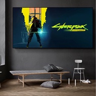 Cyberpunk Edgerunners Anime Cartoon Movie Poster White Paper Poster For Living Room Canvas Decoratio