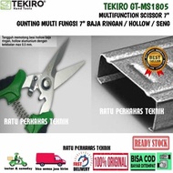 Gunting Baja Ringan Tekiro Original 7 Inch Seng Holo Plat Aluminium