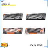 NICO K68 Gaming Keyboard Dual-mode 2.4G Bluetooth-compatible 5.0 Wireless Mechanical Keyboard For Computer Phones