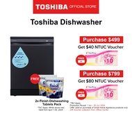 [FREE GIFT] Toshiba DW-13F1(G)-SG Turbo Heat Drying Dishwasher, 8L