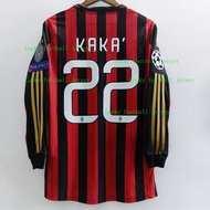 2013/14 Retro Ac Milan Jersey Football 13/14 Long Sleeves KAKA RONALDINHO Soccer Shirts
