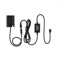 Andoer DMW-DCC17 Dummy Battery with Type-C Power Adapter Cable DMW-BLK22 Dummy Battery Coupler Acces