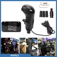 [Dolity1] USB Truck Simulator Shifter Steering Wheel Accessory Black Gear Knob for G920