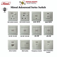 HIMEL Switch - Advanced Series Switches & Socket Outlet - White - Himel Switch / 13A Socket / 20A Wa