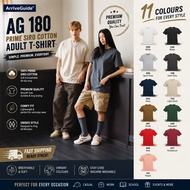 ARRIVE GUIDE AG180 PRIME SIRO COTTON ADULT ROUND NECK UNISEX TSHIRT