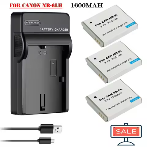 NB-6L NB6L NB-6LH NB6LH NB 6L 6LH Battery Charger for Canon Power-shot IXUS 310 SX240 SX275 SX280 SX