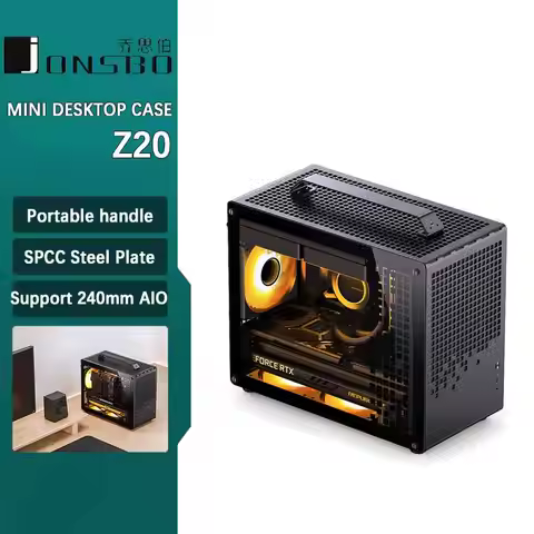 JONSBO Z20 Micro-ATX Computer Case with Detachable Carrying handle Mini Size High-performance Hardwa