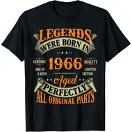Men's cotton T-shirt Vintage Legend Born in 1966 59th Birthday Tee 59 Years Old T-Shirt Custom Print