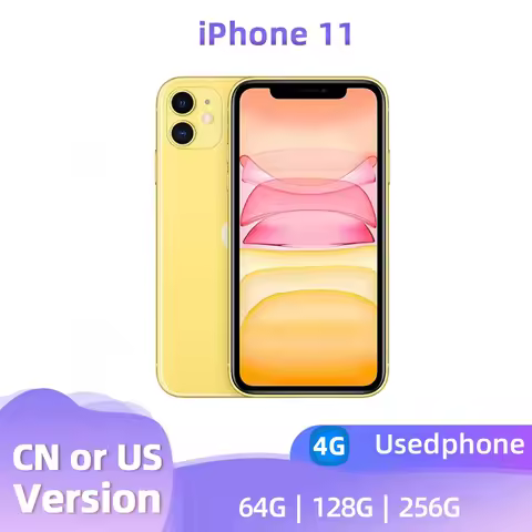 Apple iPhone 11 Original iOS Mobile Phone 6.1inch A13 Bionic 4GB RAM 64GB/128GB/256GB ROM Hexa Core 