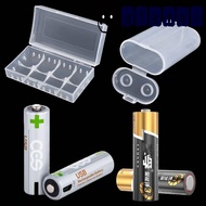 GLENES Battery Box 4pcs Battery Transparent Plastic Storage Box 2X18650 Battery Battery Holder