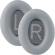 Esen QC35 Replacement Ear Pads, Soft and Comfortable QuietComfort 35 II Earpads Great Sound Quality Ear Cushion Accessories Compatible with Bose QC35 II/QC35/QC25/QC15/QC2 Headphones (Grey)