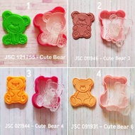CUTE BEAR Valentine Cookie cutter 1-4 (sold individually)