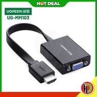 Hotdeal Ugreen HDMI to VGA Converter 25cm (Black) Ugreen UG-MM103-40248 UGREEN HDMI TO VGA CONVERTER