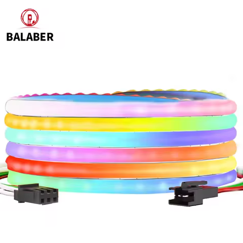 Faixa De led Cob Rgb Endereçável ws2812b Largura De 3mm 160/240leds/m luz De Pixel Inteligente Flexí