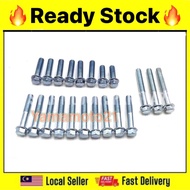 Kriss Kriss100 Kriss110 Kriss120 Magnet & Clutch Cover Cap Screw Set (kiri kanan enjin) MODENAS MAGN