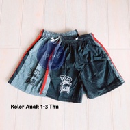 Celana Pendek Anak Umur 1-3Tahun/Celana Santai Anak Laki Laki/Kolor Harian Anak Katun Karakter Tayo