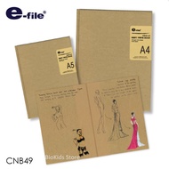 E-file craft paper book A4/A5 CNB49 I Kraft Notebook 120 Grams 40 Sheets