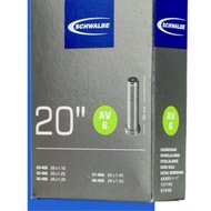 🔥[2 for $17.20] Bundle deals🔥Schwalbe bicycle inner tube 20 inch AV6 schrader