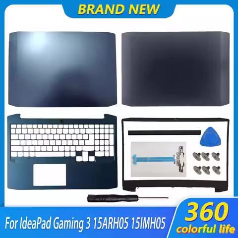 New Cover For IdeaPad Gaming 3 15ARH05 15IMH05 2020 Laptop LCD Back Top Cover Front Bezel Hinge Palm