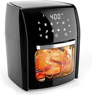 Digital Air Fryer with Rotisserie, Dehydrator, Convection Oven,Roast, Dehydrate, Bake &amp; More, Glass Viewing Window, Accessory Kit and Recipe Book Included, Large Capacity Happy vision lofty ambition