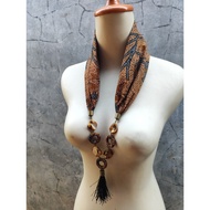 Batik Necklace Ethnic Batik Necklace/ Ethnic Necklace/ Necklace Accessories/ My Batik Ethnic Waroeng
