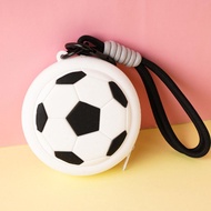 Sports Ball Silicone Coin Purse Keychain - Mini Basketball Soccer Tennis Wallet With Carabiner V5d5