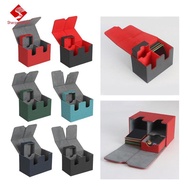 Sharprepublic Case Card Deck Box Container with Dice Compartment Sleeved Card Storage Closure Organi