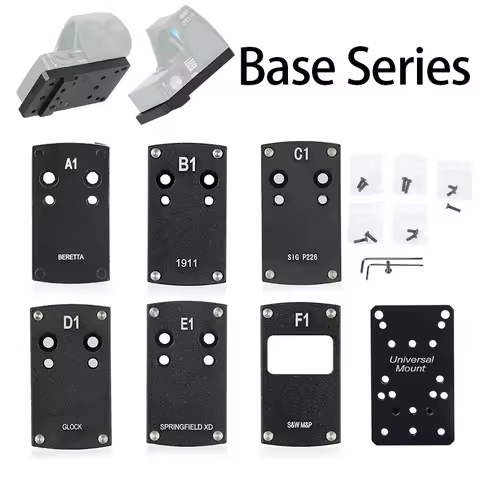Universal Red Dot Sight Mount Base – Series A1 B1 C1 D1 E1 F1 Scope Mount Adapter Plate for 1911, HK